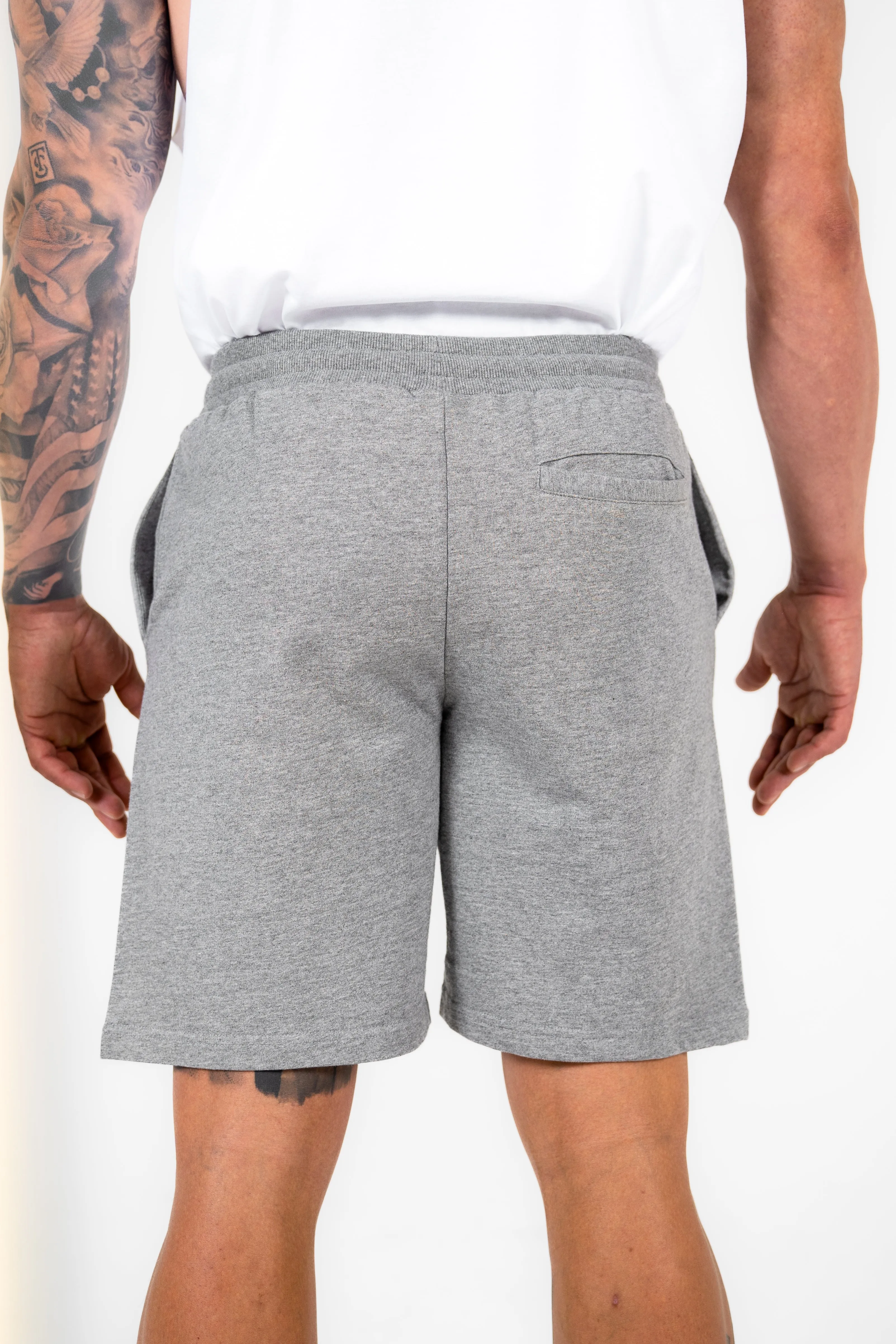 WKND Mens Comfort Shorts - Heather Grey w/ Yellow