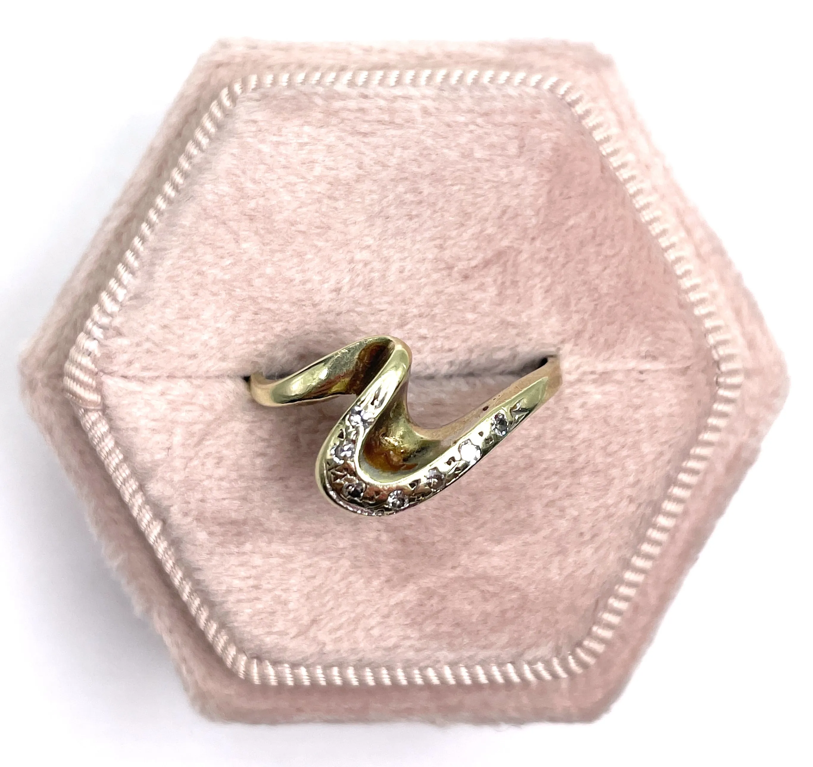 Yellow Gold Diamond Ring  (Authentic Pre-Owned)