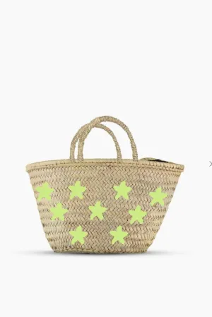 Yellow Star Straw Bag