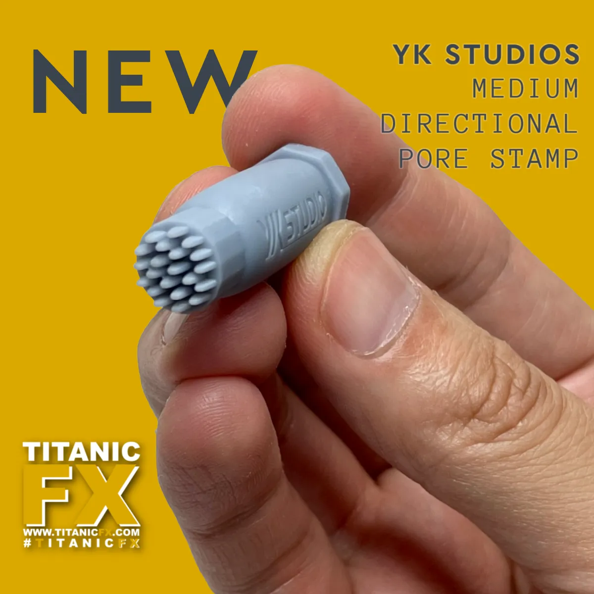 YK Tools - Medium Directional / Elongated Pore Texture Stamp