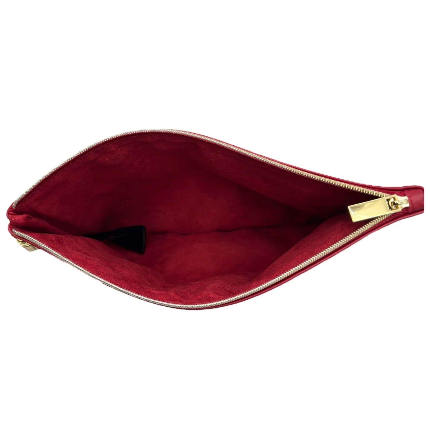 YVES SAINT LAURENT Beaute VIP Gift Makeup Pouch with Tassel - Red New w/Tags