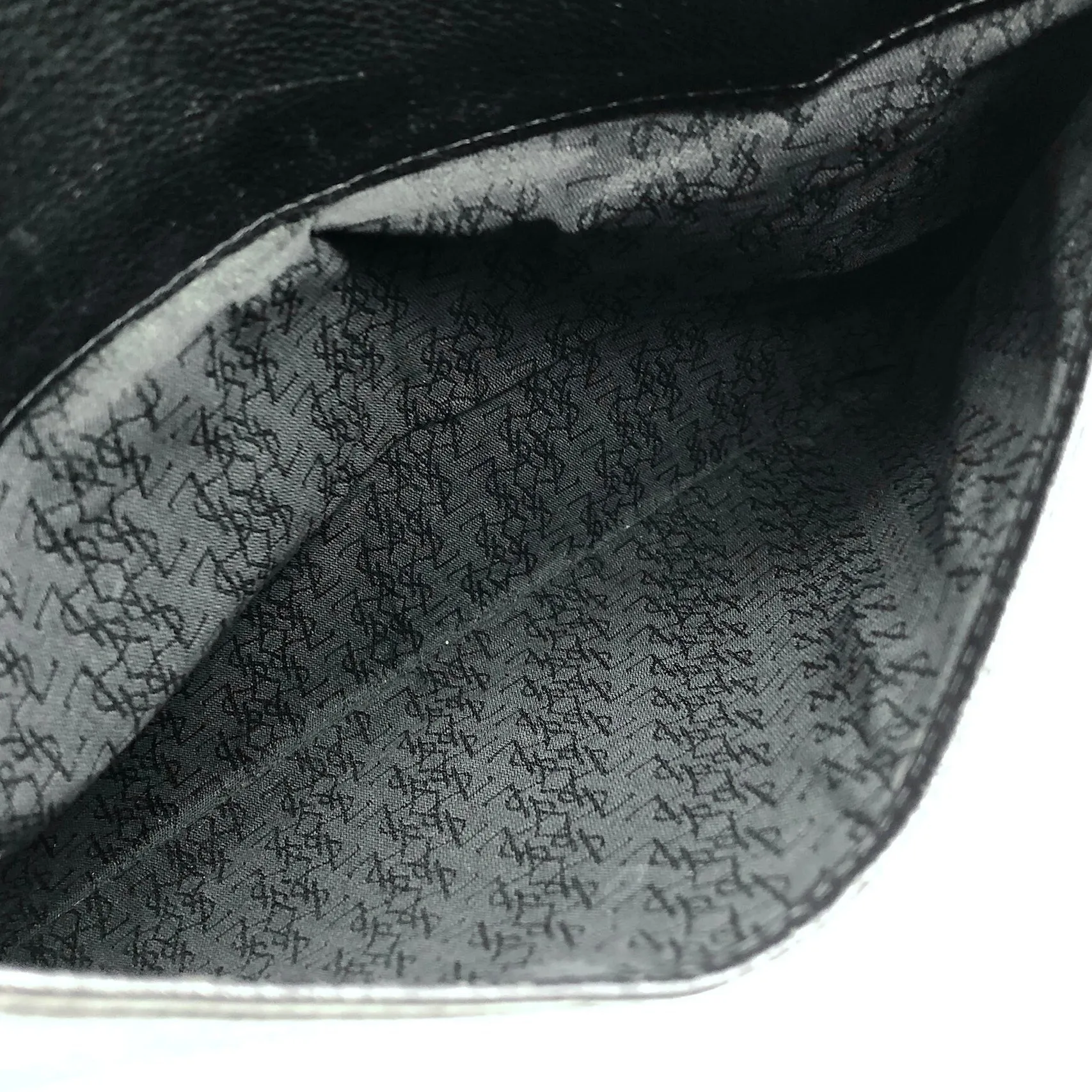 Yves Saint Laurent YSL Logo Stitch Leather Shoulder bag Black Vintage gscvrw