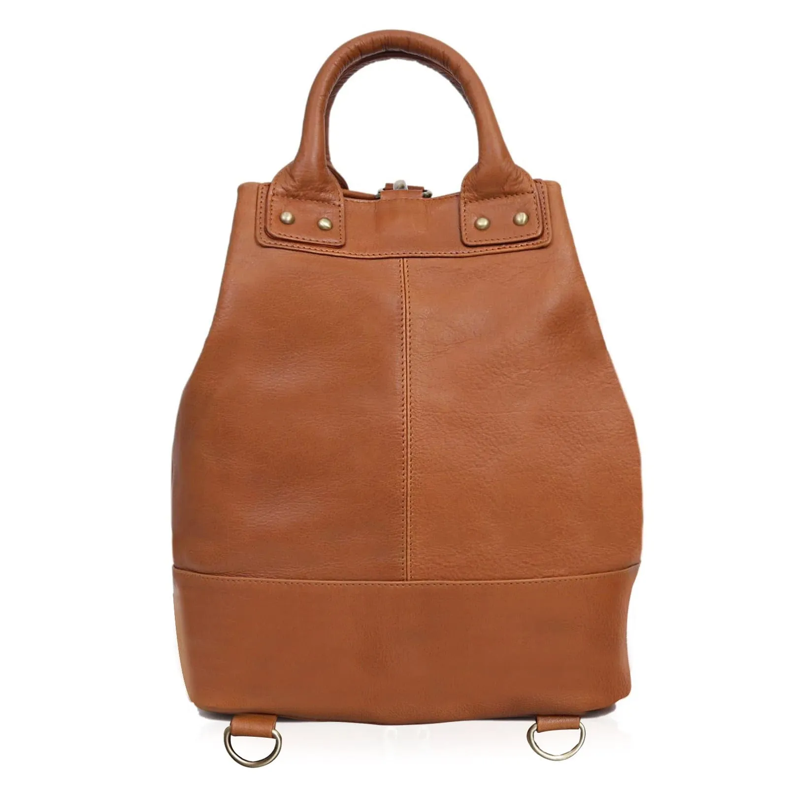 Zoey Handmade Leather Bucket Bag