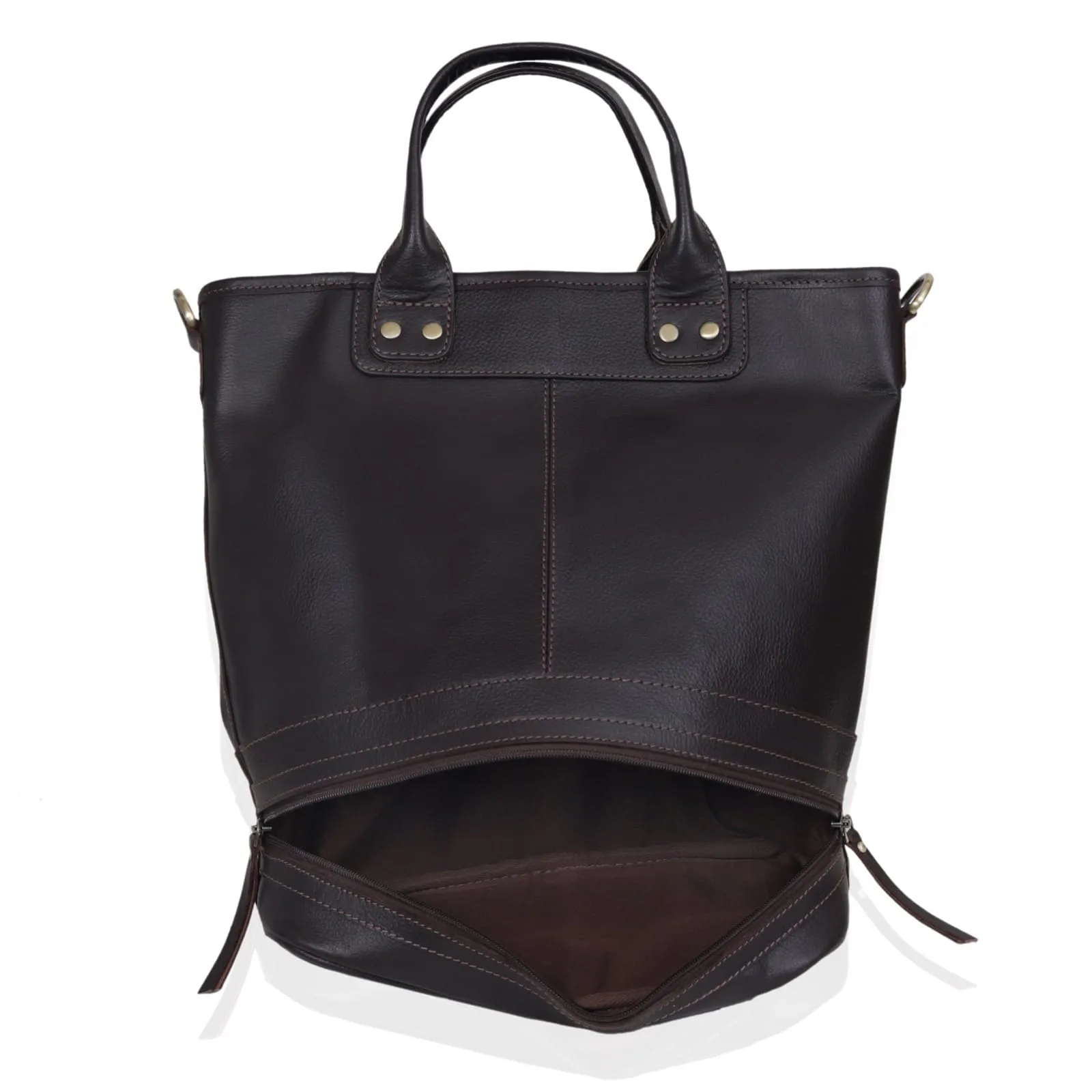 Zoey Handmade Leather Bucket Bag