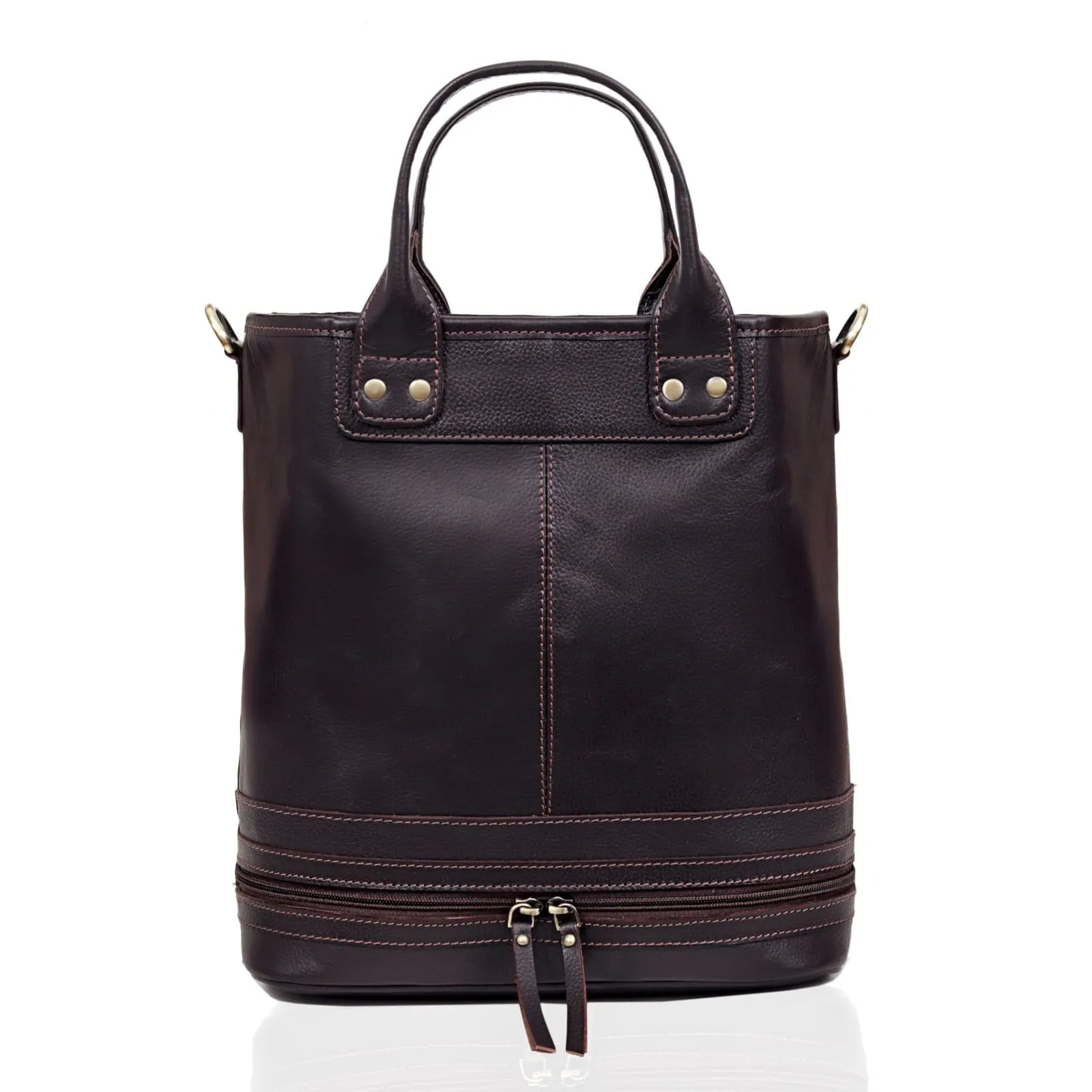 Zoey Handmade Leather Bucket Bag