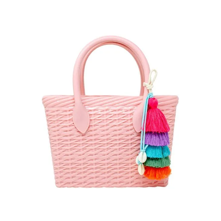 Zomi Gems Jelly Weave Tote Bag - Pink